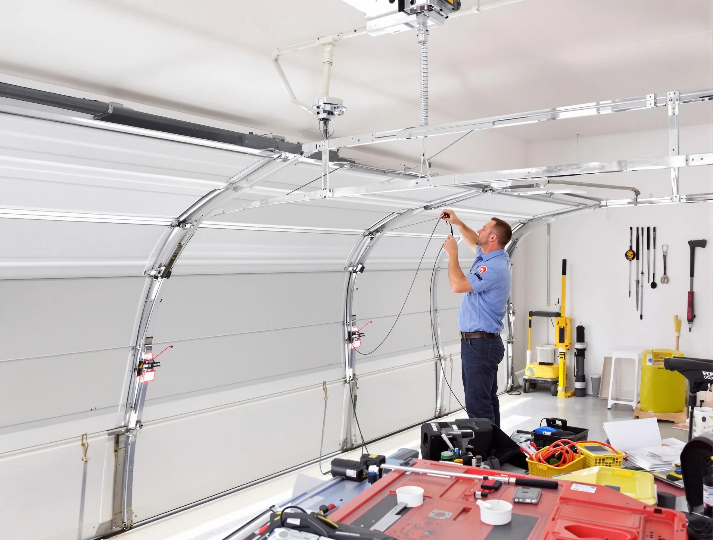 Garage door cable repair service by Centennial Garage Door Repair in Centennial