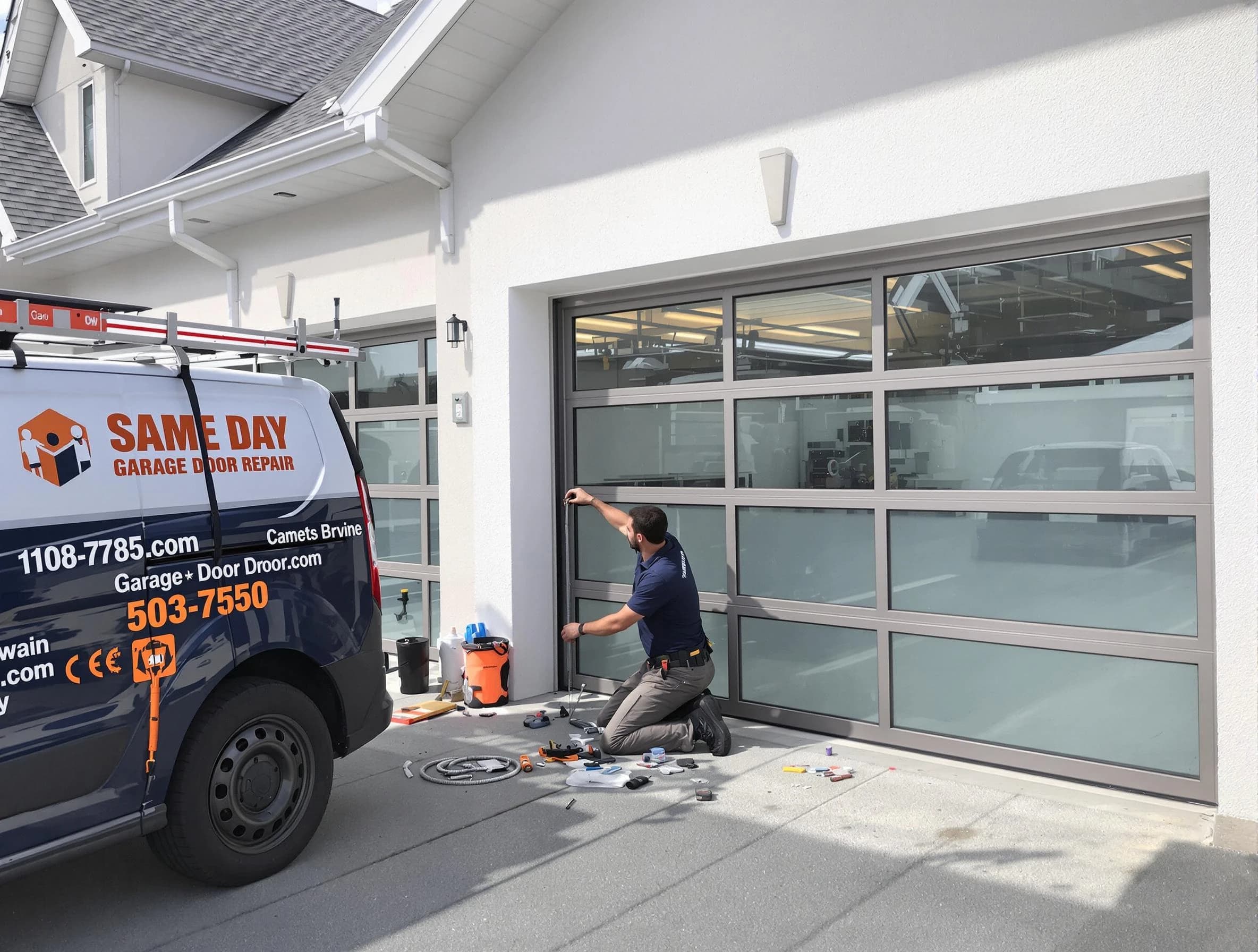 Same-day garage door repair service by Centennial Garage Door Repair in Centennial