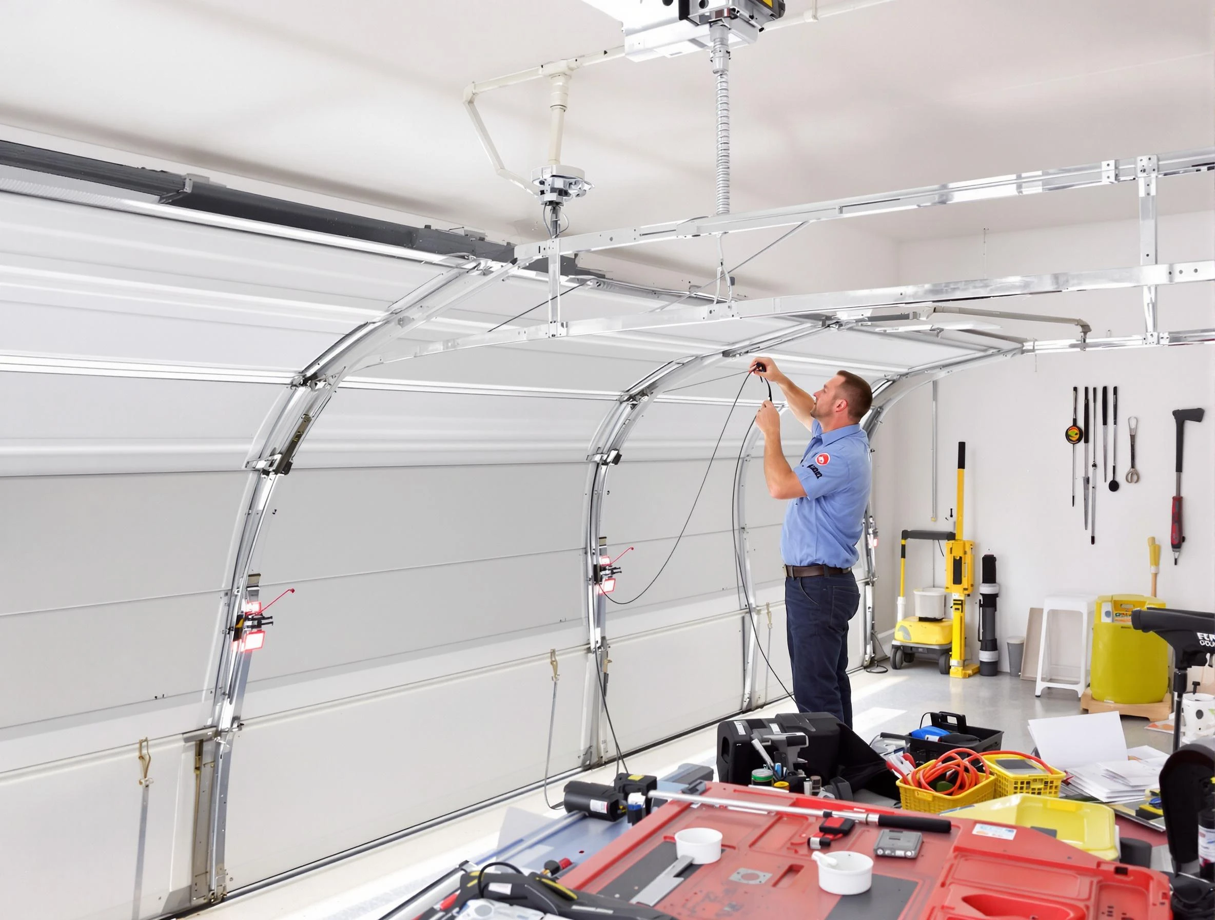 Garage door cable repair service by Centennial Garage Door Repair in Centennial