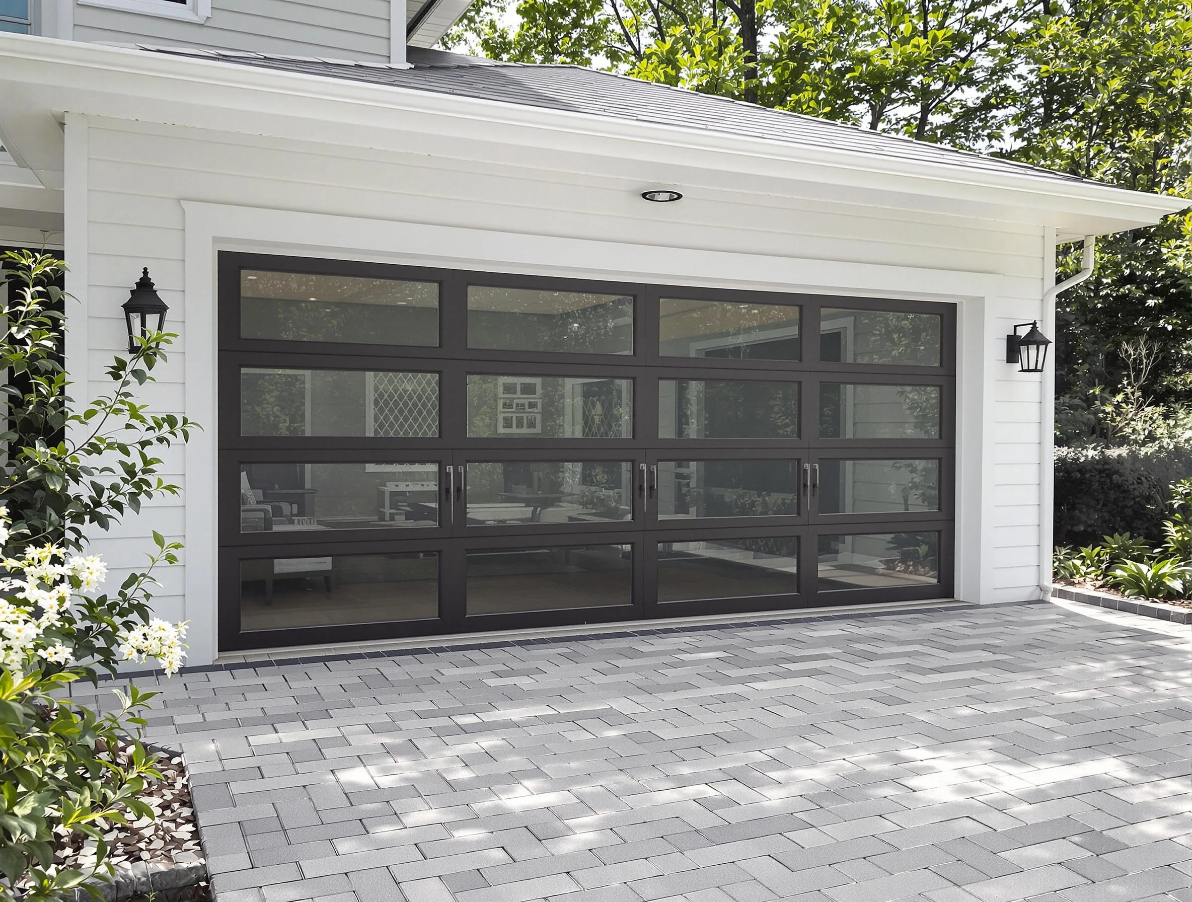 Centennial Garage Door Repair design specialist presenting custom garage door options to Centennial homeowner