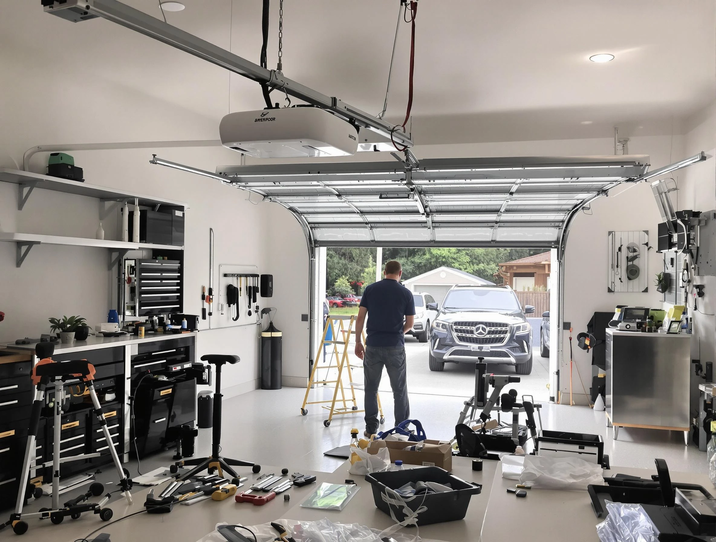 Garage door opener installation by Centennial Garage Door Repair in Centennial
