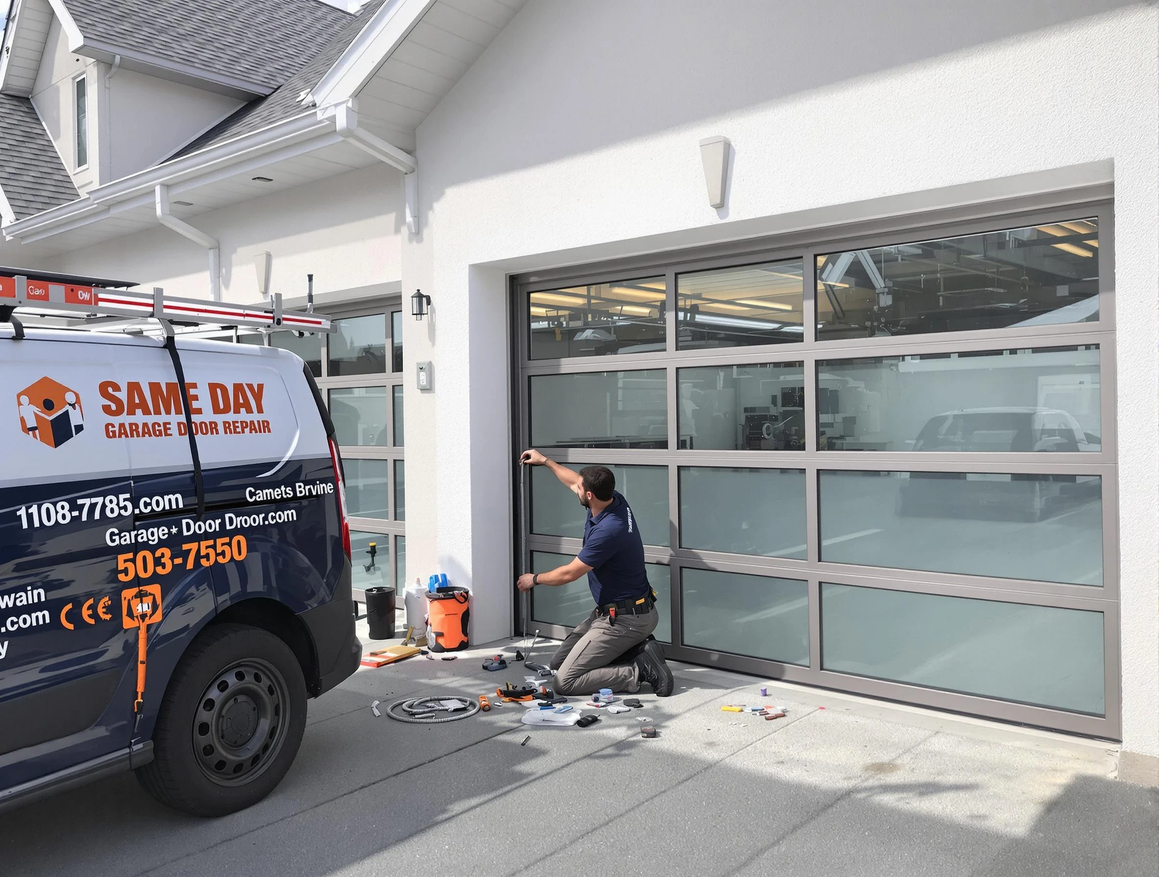 Same-day garage door repair service by Centennial Garage Door Repair in Centennial